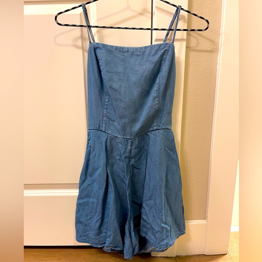 Urban Outfitters denim like material romper